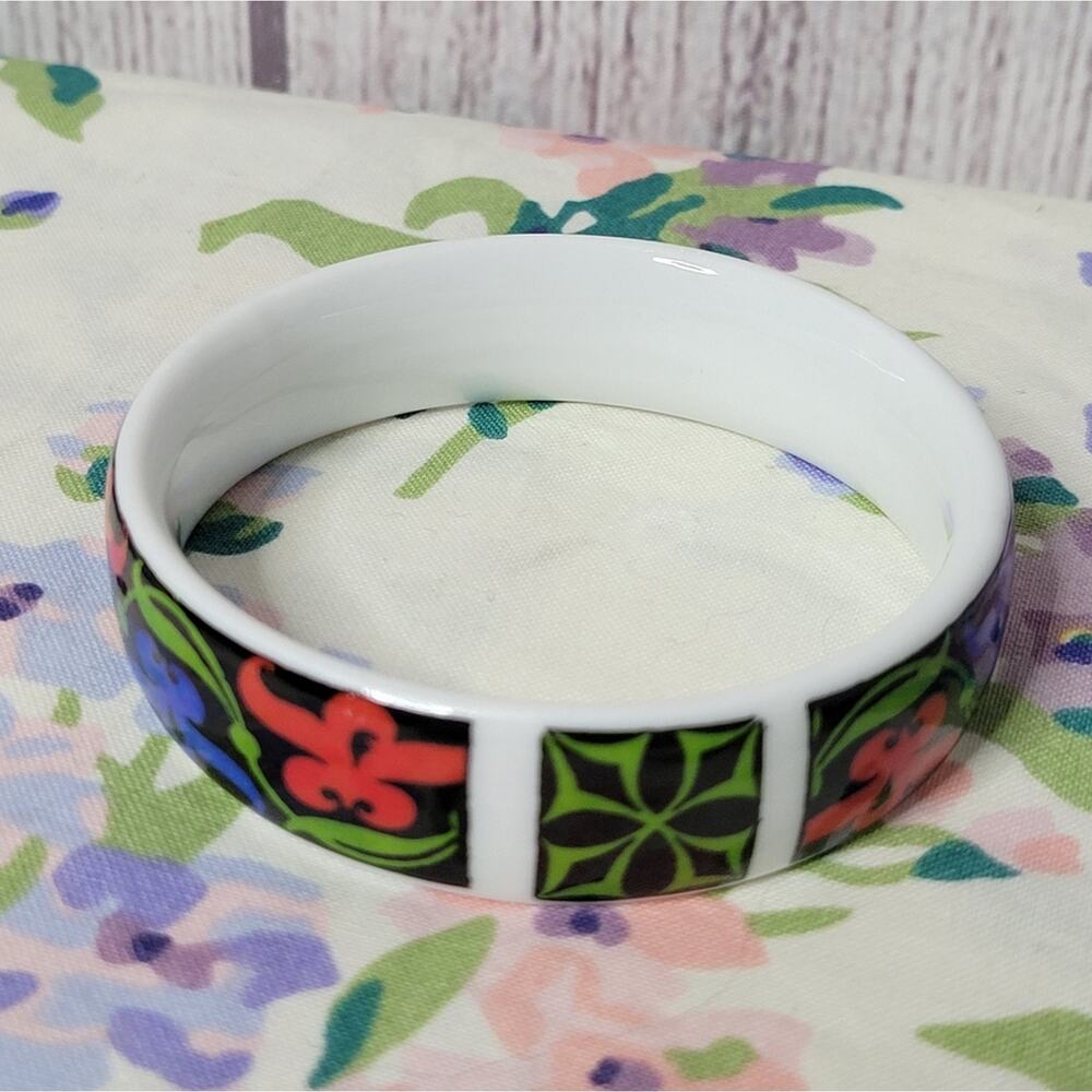 Hal Connelly Designs Enamel Ceramic Bracelet - Picture 3 of 7
